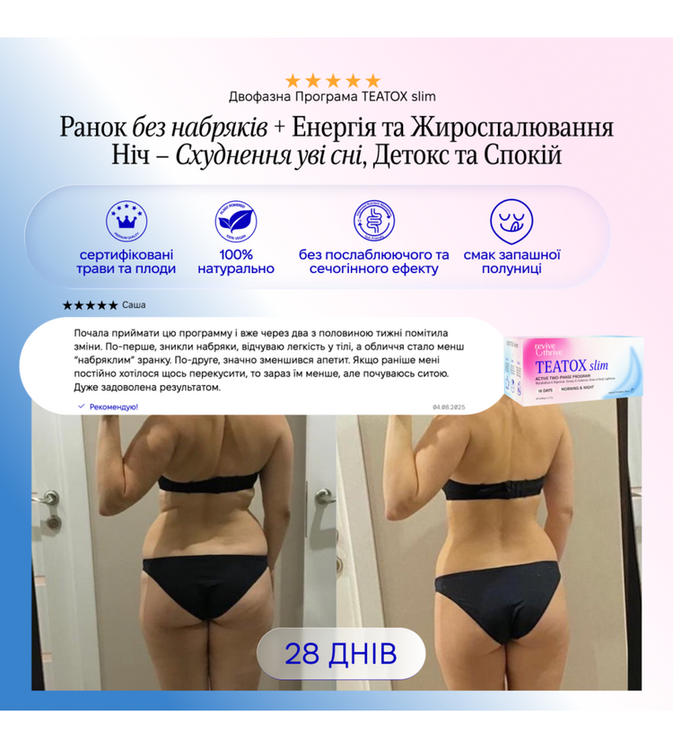 Фітопрограма TEATOX Slim: Morning&Night